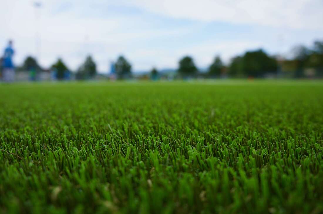 Zoom-in of artificial grass